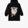 Koton Animation Printed Hooded Long Sleeve Sweat Dress