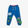 Koton Baby Boy Christmas Theme with Dinosaur Print Tie Waist Jogger Sweatpants 3wmb4