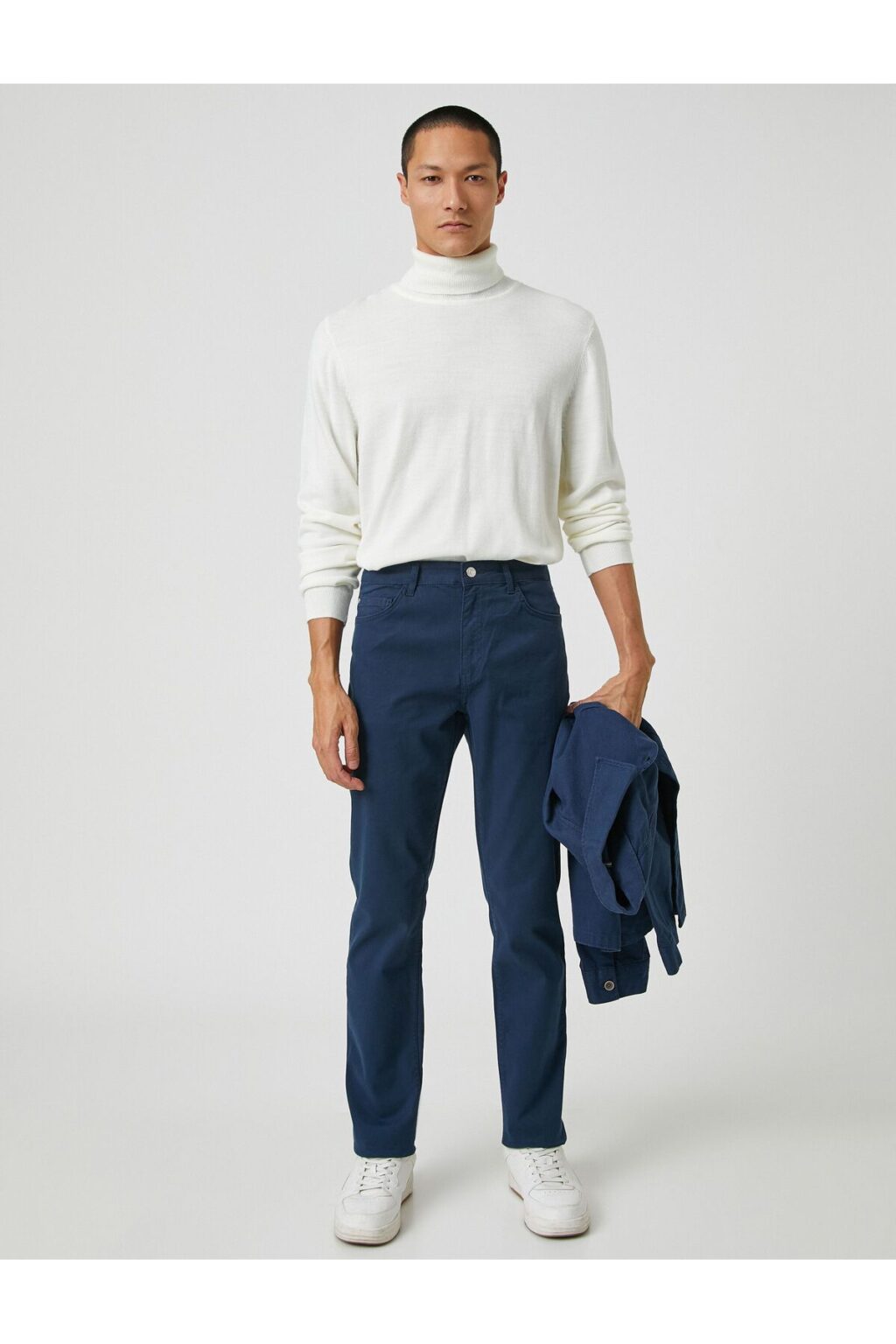 Koton Basic Gabardine Pants with Buttons