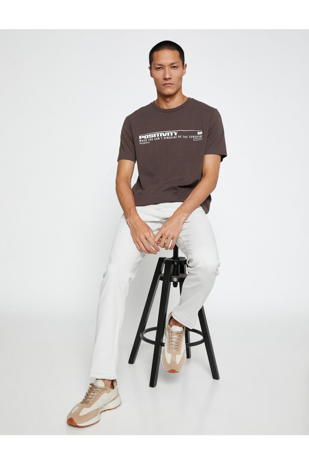 Koton Basic Gabardine Trousers Slim Fit Button Detailed Pocket