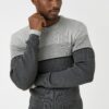Koton Basic Knitwear Sweater Crew Neck Color Blocked