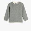 Koton Basic Sweatshirt Crew Neck Long Sleeve Soft Textured Ribbed
