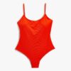 Koton Basic Swimsuit Thin Strap U-Neck Covered