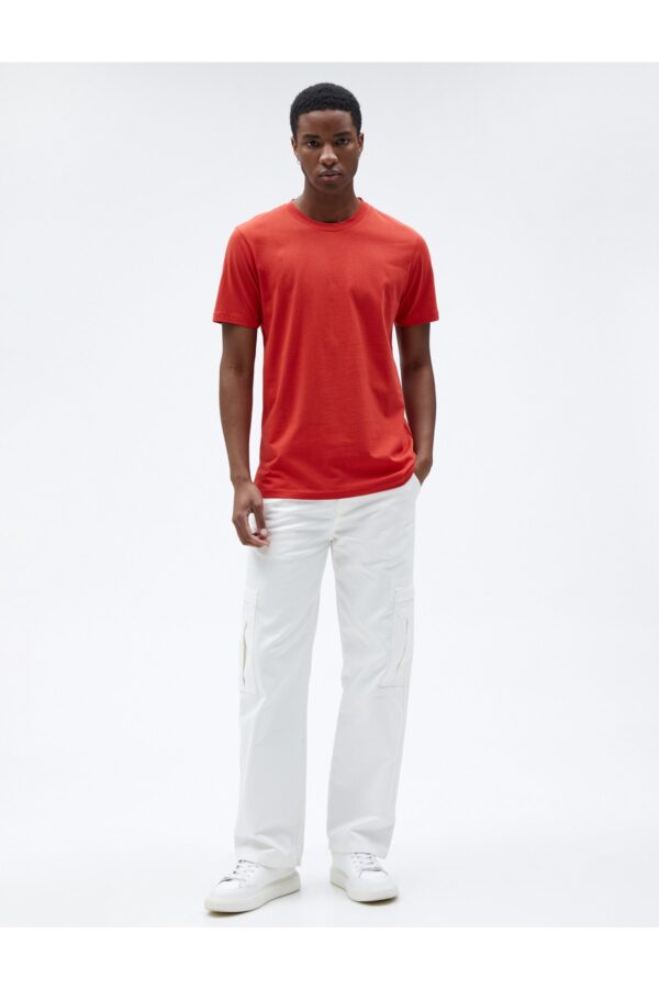 Koton Basic T-shirt with a Crew Neck Short Sleeves