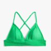 Koton Bikini felső Bralette keresztpánt fedett texturált