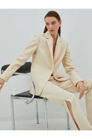 Koton Blazer Jacket Single Button Pocket Detailed