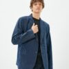 Koton Blazer Jacket With Button Button Pocket Detailed Viscose Blend
