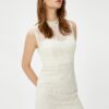 Koton Bridal Lace Mini Dress Slim Fit