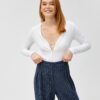 Koton Cardigan with Pearl Buttons V-Neck Slim Fit
