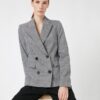Koton Checkered Buttoned Jacket
