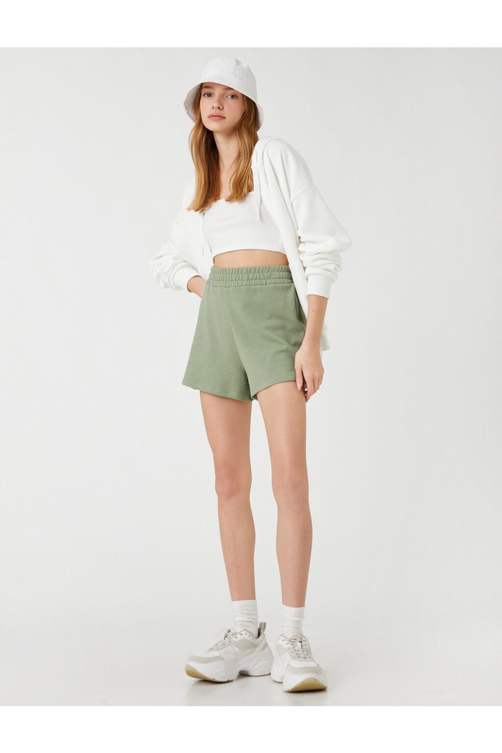 Koton Comfortable Cut Shorts with Thick Elastic Waist