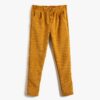 Koton Corduroy Pants High Waist with Button Detailed Pockets.