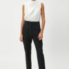 Koton Crop Cigarette Trousers Straight Leg
