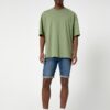 Koton Denim Shorts with Tiered Legs and Pockets with Button.