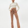 Koton Distressed Lightweight Flare Jeans Slim Fit Standard Waist Cotton Pocket - Victoria Slim Jea