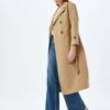 Koton Double-breasted Buttoned Trench Coat with Belt Detail