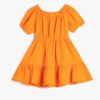 Koton Dress Midi Off Shoulder Short Balloon Sleeve