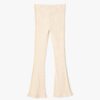 Koton Flared Leg Trousers Ribbed Elastic Waist