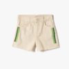 Koton Gabardine Shorts Cotton Embroidery Detailed.