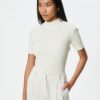 Koton High Neck Short Sleeve Knitwear Sweater