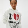 Koton Hooded Oversize Sweatshirt College Printed Ribbed