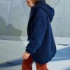 Koton Hooded Plush Oversized Coat