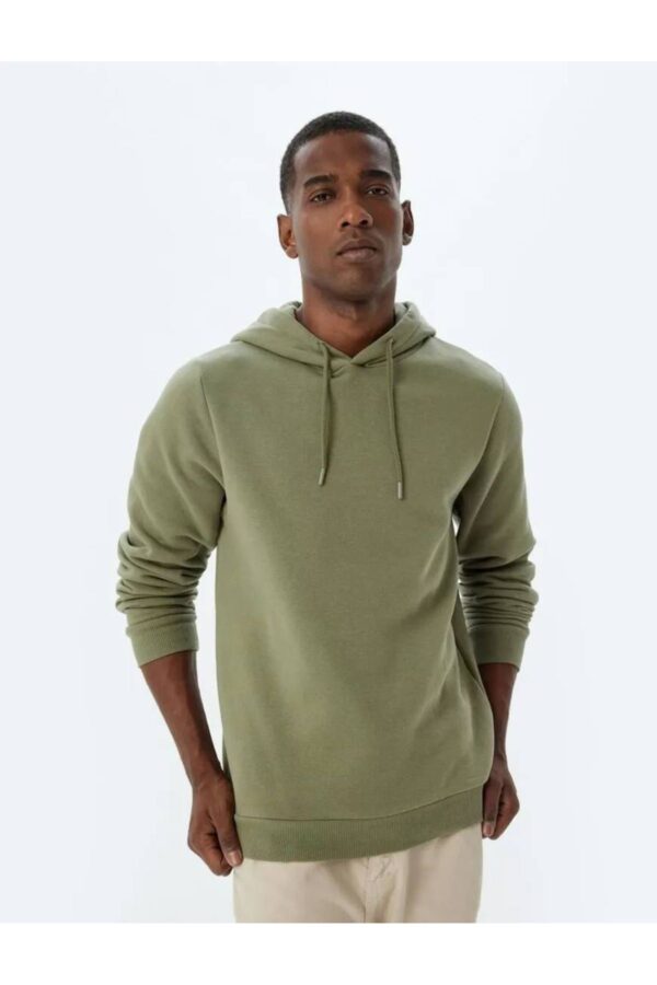 Koton Hooded Sweatshirt Basic Cotton Blend