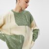 Koton Knitwear Sweater Color Block Tassel Detail Relaxed Fit Crew Neck