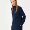 Koton Knitwear Tunic Sweater Stand Collar Long Sleeve Comfortable Pattern