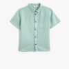 Koton Linen Blend Shirt Short Sleeve