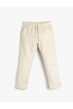 Koton Linen Pants with Tie Waist