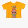 Koton Lol Printed Crop T-Shirt Licensed Short Sleeve Crew Neck Cotton