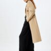 Koton Long Cashmere Coat Double Breasted Buttoned Pocket