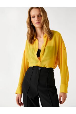 Koton Long Sleeve Shirt Classic Collar