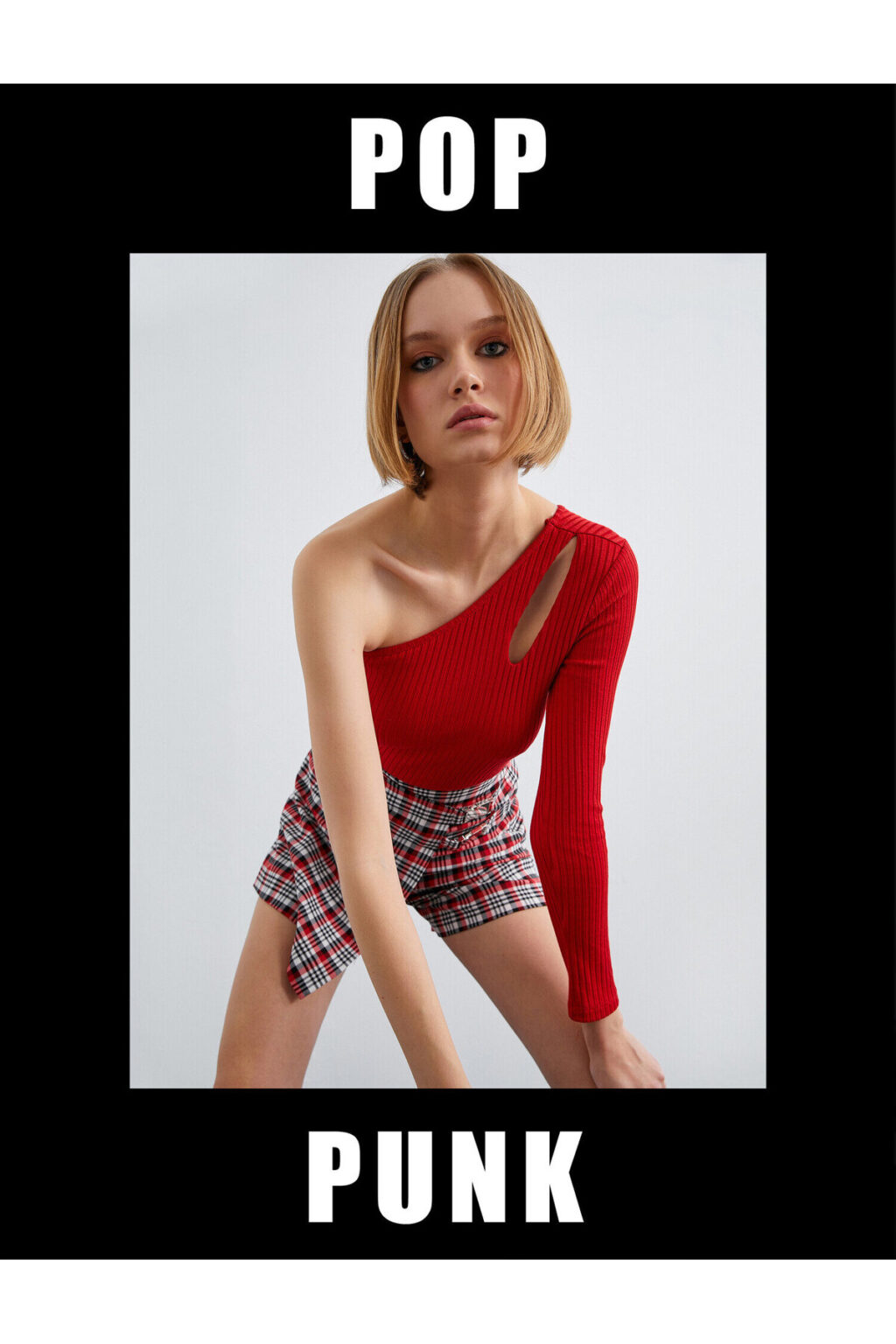 Koton Long Sleeve T-Shirt One Shoulder with Window Detail