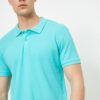 Koton Men's Mint Green Polo Neck T-shirt