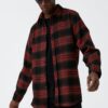 Koton Men's Red Plaid Shirt