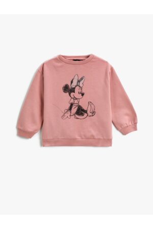 Koton Minnie Mouse Printed Sweatshirt Licensed