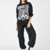 Koton Motto Printed Sweatshirt Long Sleeve Crew Neck Fleece