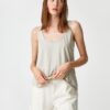 Koton Pajama Tops Round Neck Sleeveless Modal Blend