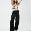 Koton Parachute Trousers Pocket Detailed Waist Elastic Zippered