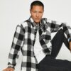 Koton Plaid Lumberjack Shirt Classic Collar Long Sleeve