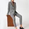 Koton Plaid Skinny Leg Trousers