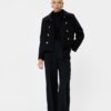 Koton Pocket Buttoned Shirt Collar Double Breasted Short Cashmere Coat