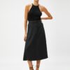 Koton Pocket Midi Skirt Linen Blend