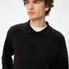 Koton Polo Neck Sweatshirt Basic Long Sleeve Raised Cotton Blend