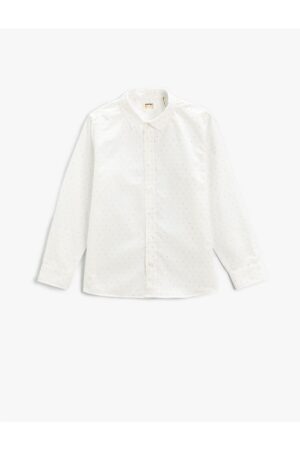 Koton Poplin Shirt Long Sleeve Classic Collar