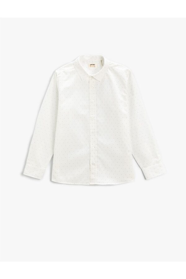Koton Poplin Shirt Long Sleeve Classic Collar