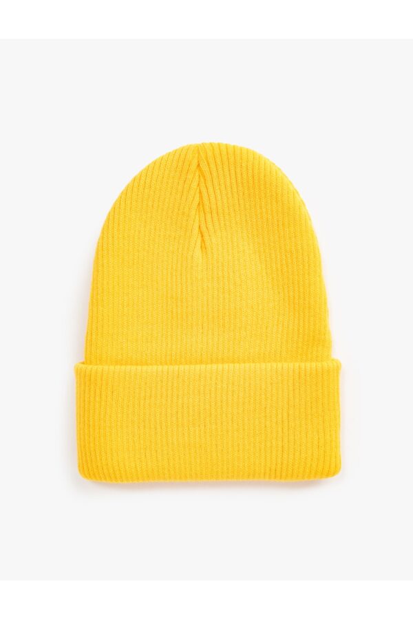 Koton Ribbed Knitted Beanie