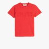 Koton Short Sleeve Crew Neck Embossed Printed T-Shirt